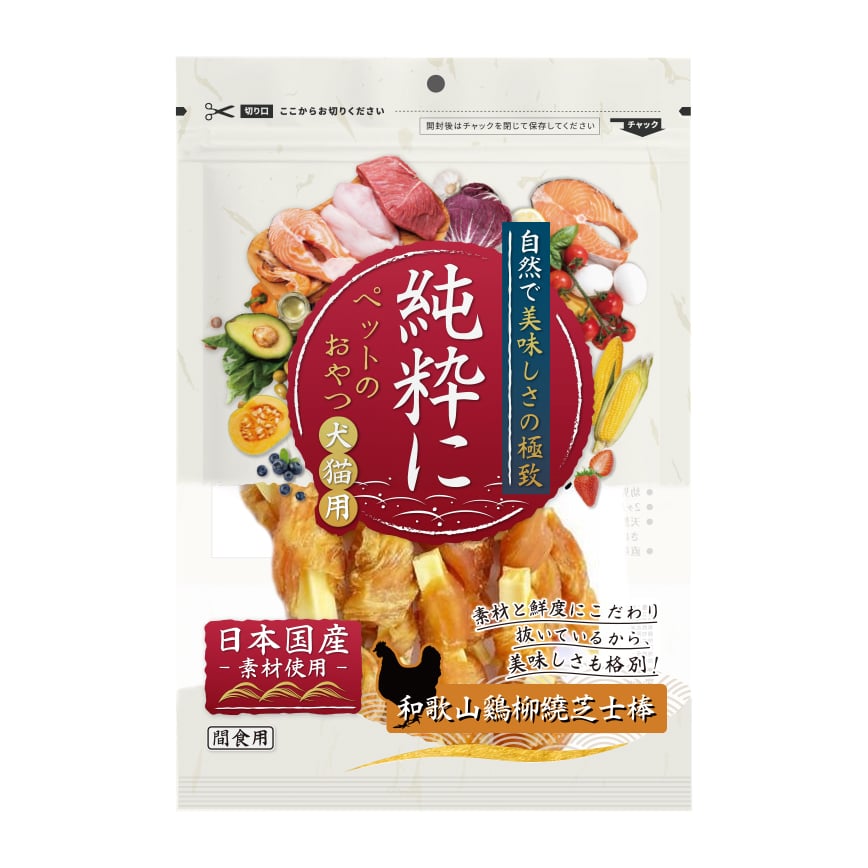 純粹 嚴選日本寵物小食 和歌山雞柳繞芝士棒 25g (犬用) (TBS)