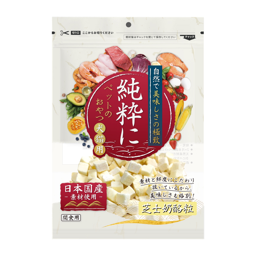 純粹 日本寵物小食 芝士奶酪粒 25g (貓犬用) 圖 1