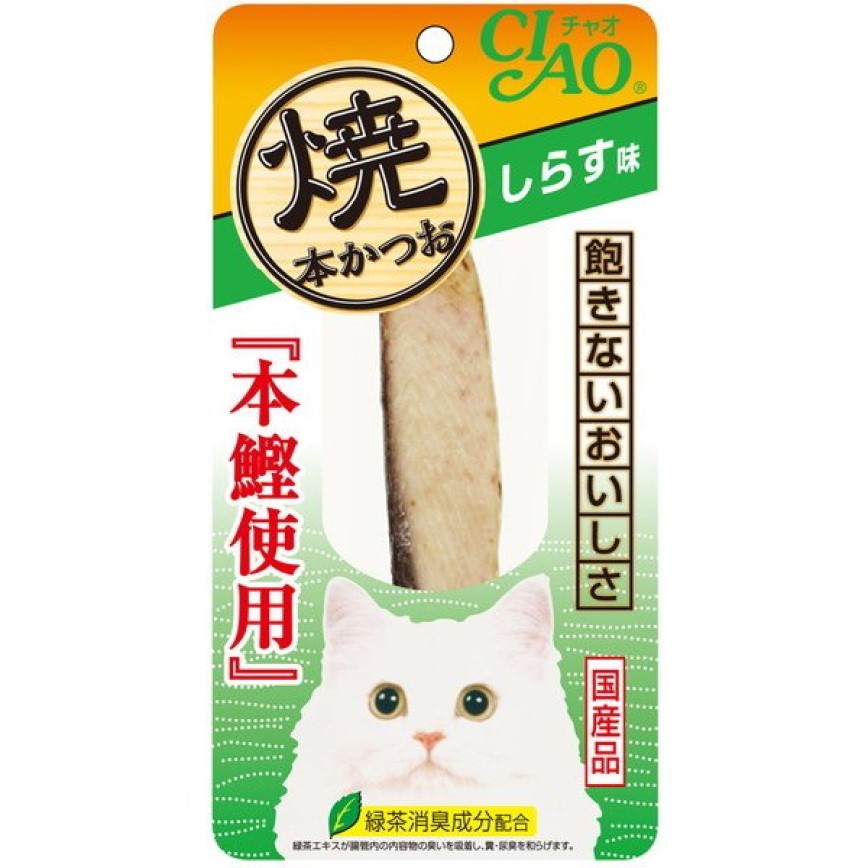 CIAO 貓零食 日本正宗燒鰹魚條 白飯魚味 25g (HK-03) 圖 1