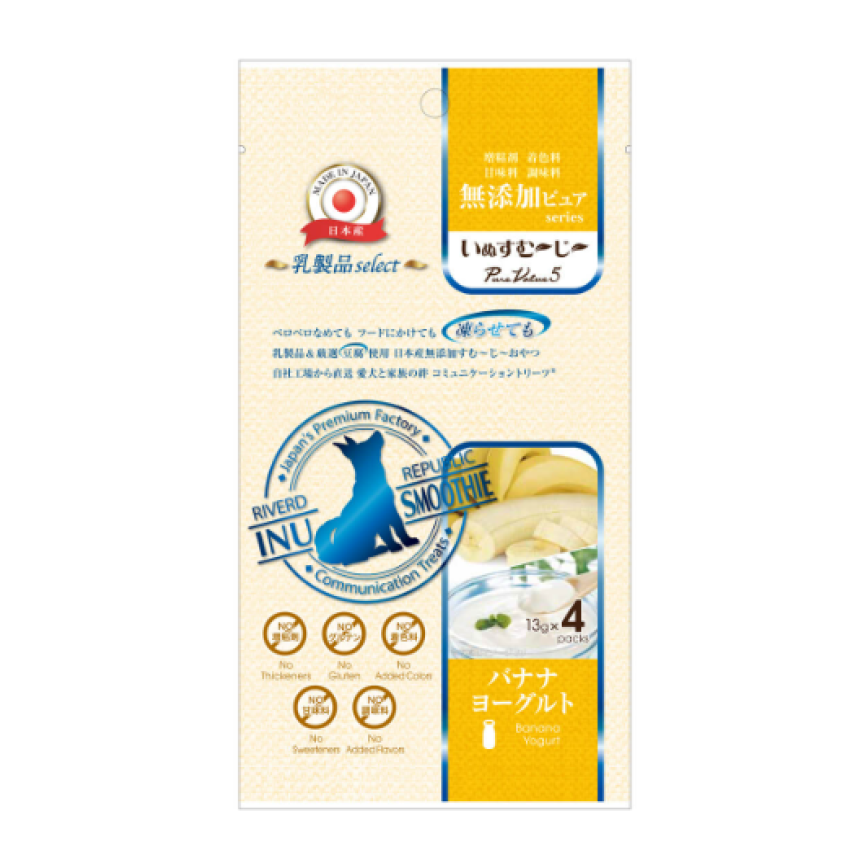 Riverd Republic 犬用豆腐沙凍 夏日Dog Smoothies 香蕉奇異果 13g*4本 (DTDJFA0127166)