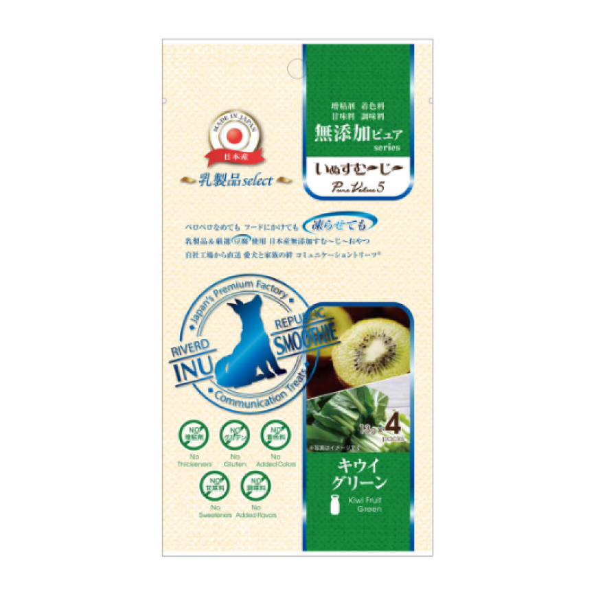 Riverd Republic 犬用豆腐沙凍 夏日Dog Smoothies 菠菜奇異果 13g*4本 (DTDJFA0127159)