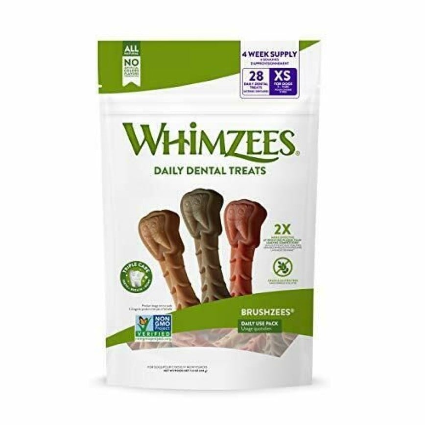 WHIMZEES 迷你犬 快樂牙刷型 潔齒骨 7.4oz (WHZ801G)