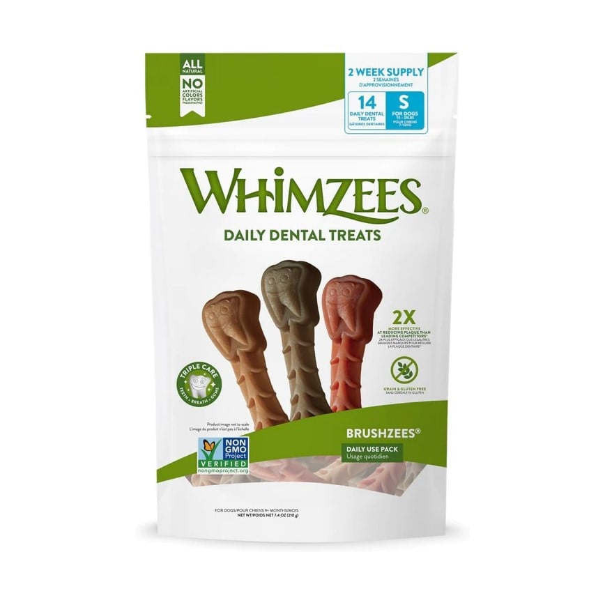 WHIMZEES 小型犬 快樂牙刷型 潔齒骨 7.4oz (WHZ802G)