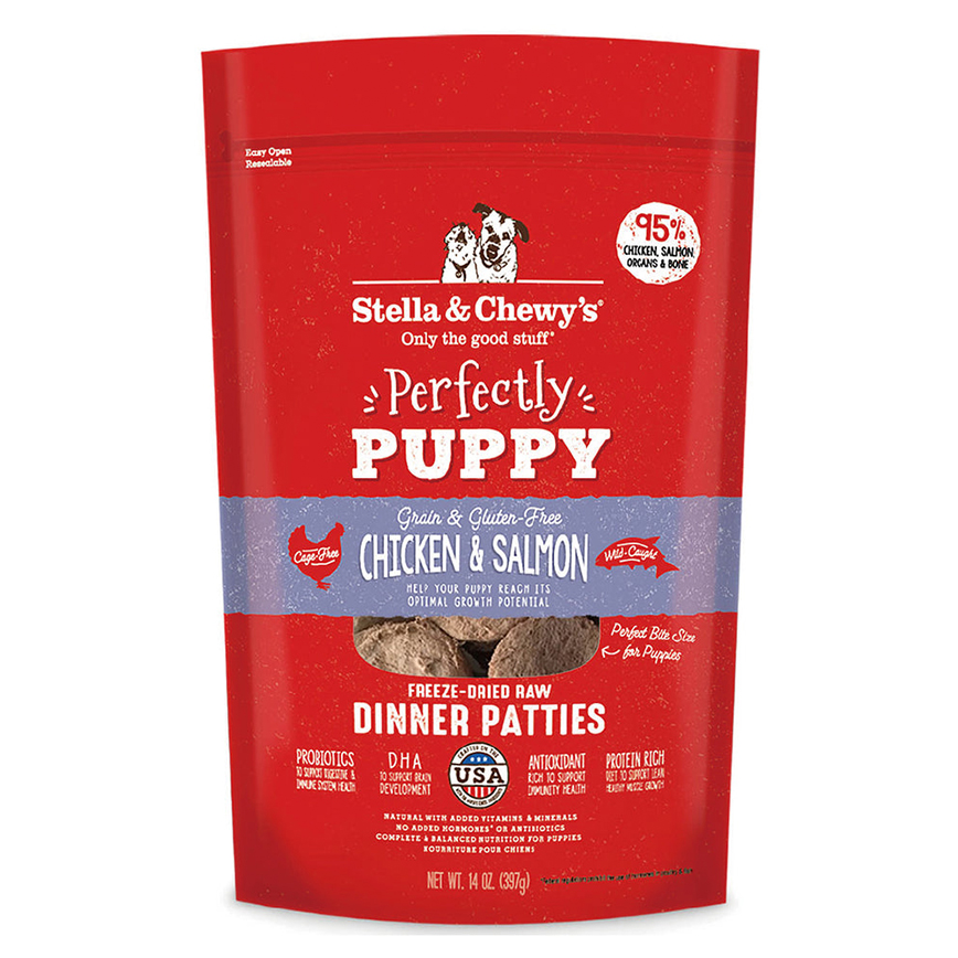 Stella & Chewy's 狗糧 凍乾生肉主糧 幼犬系列 雞肉及三文魚配方 5.5oz (SC099)