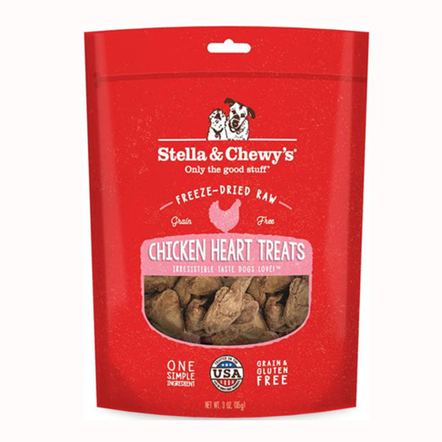 Stella & Chewy's 狗小食 凍乾生肉內臟小食系列 雞心 3oz (TRT-CH-3)