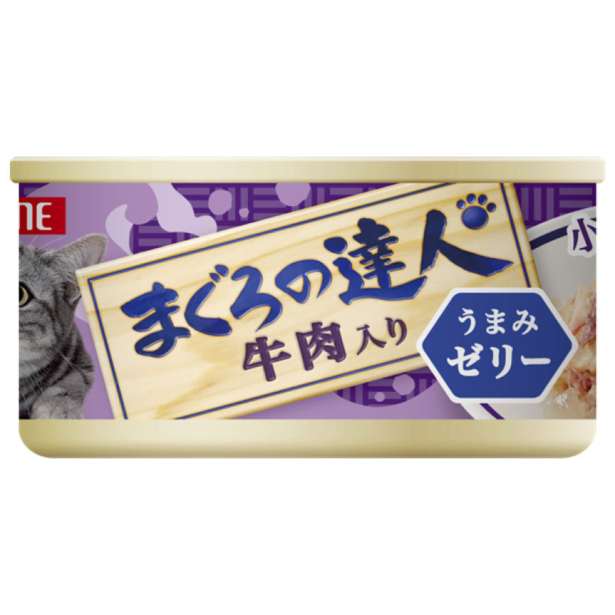 日本Petline 貓罐頭 吞拿魚達人系列 牛肉 80g (TC16)