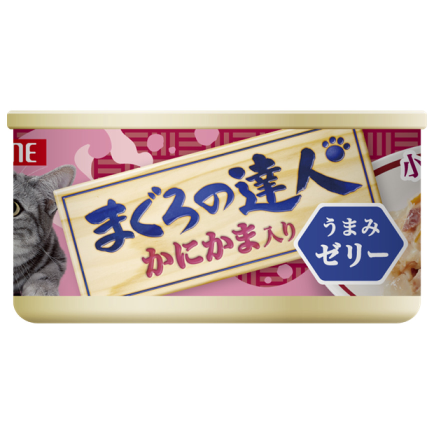 日本Petline 貓罐頭 吞拿魚達人系列 蟹肉棒 80g (TC15)