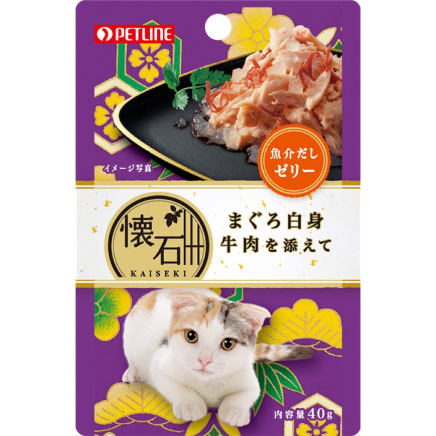 日本Petline 懷石料理 貓餐包 金槍魚+牛肉 40g (KP4)