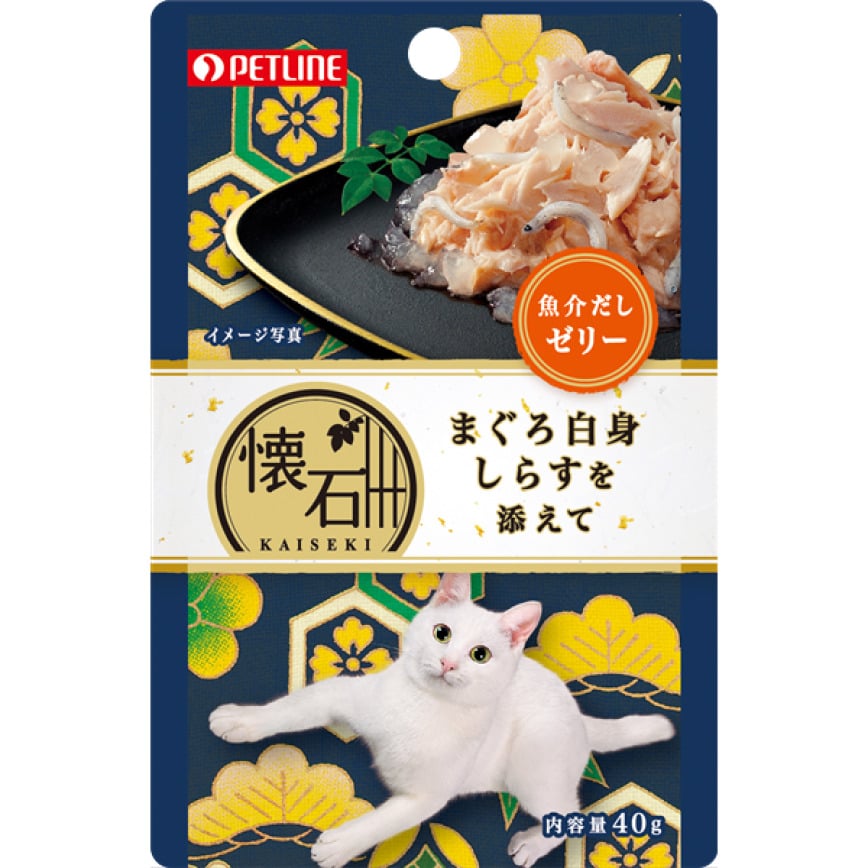 日本Petline 懷石料理 貓餐包 金槍魚+白身魚 40g (KP1)