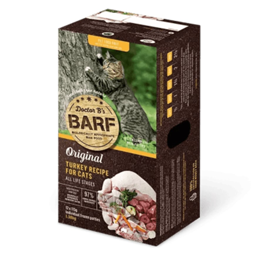 Dr. B 急凍貓糧 火雞肉 1.38kg (DR_C_T) (需冷藏)