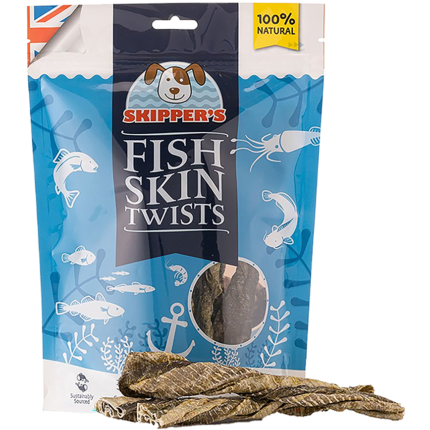 SKIPPER'S 天然膠原魚皮紐棒 250g