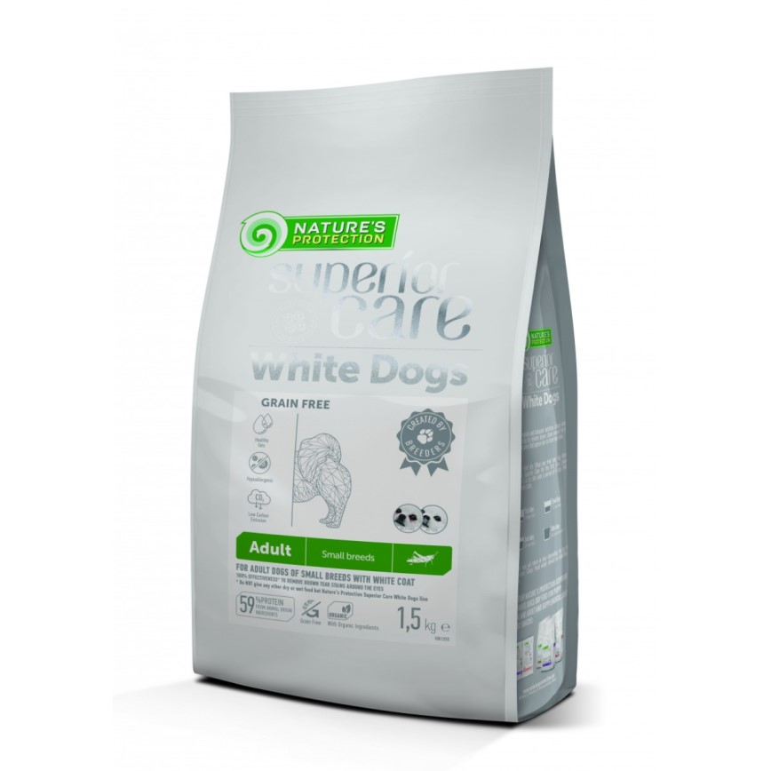 Nature's Protection 狗糧 去淚痕美毛配方 低敏昆蟲蛋白 小型成犬 1.5kg (WDIN341.5K)