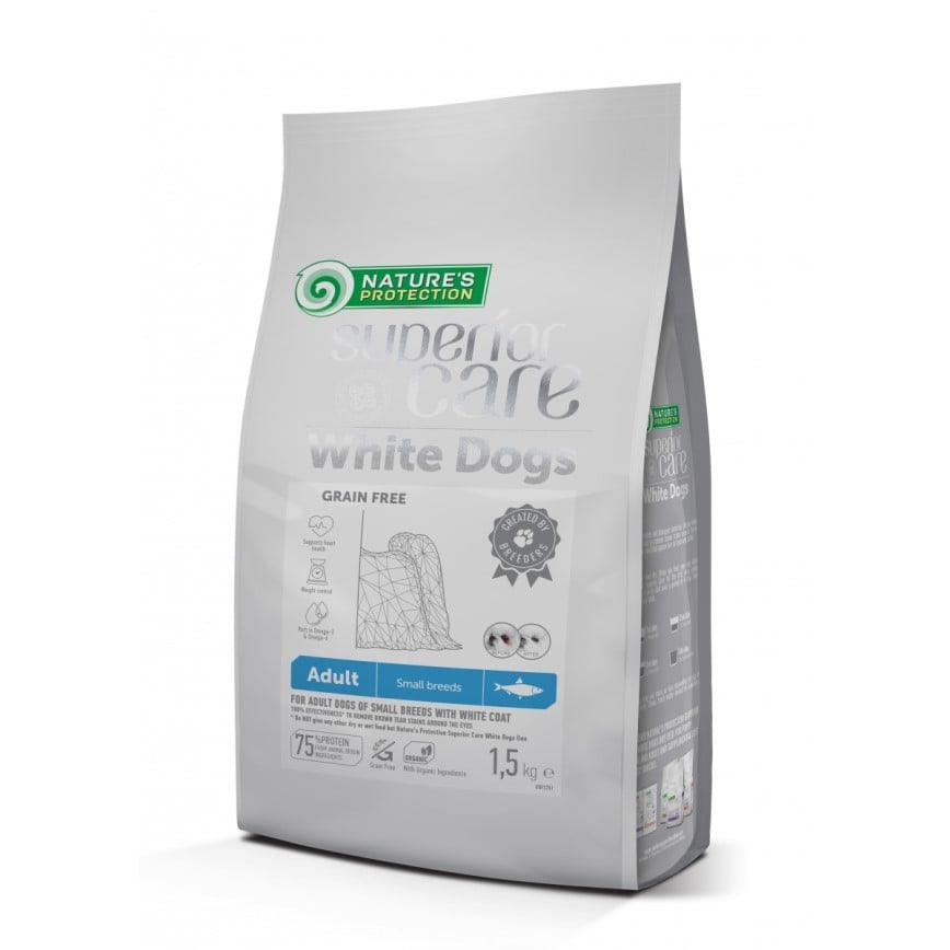 Nature's Protection 狗糧 去淚痕美毛配方 鯡魚 小型成犬 1.5kg (WDHE341.5K)