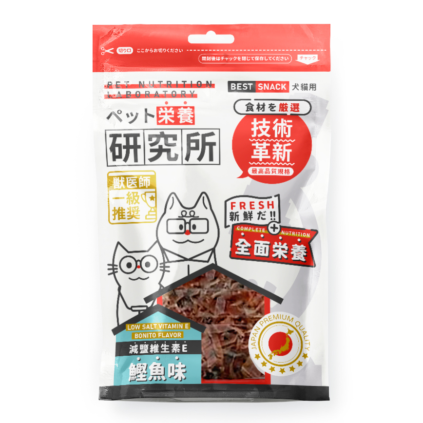 Pet Lab 栄養研究所 減鹽維生素E添加鰹魚碎 30g (貓用)