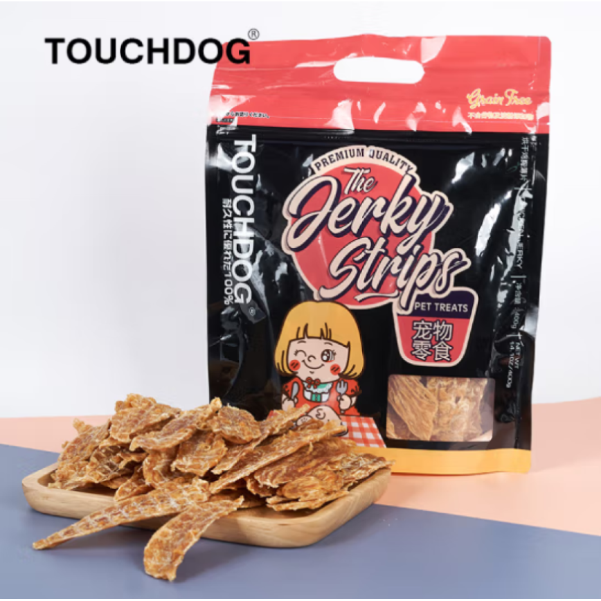 TouchDog 狗零食 烘乾鮮雞肉片 400g (Y-TD01) 圖 1