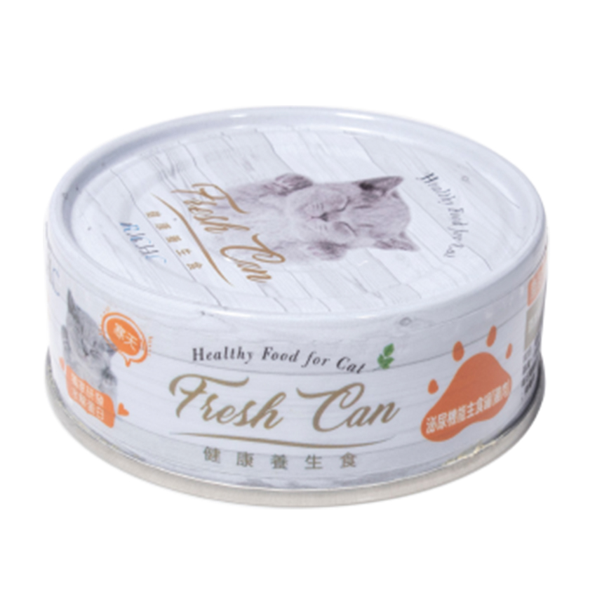 Fresh Can 貓罐頭 肉泥主食罐 成貓泌尿機能 純雞肉 80g (橙罐) (FC-0038) (TBS)