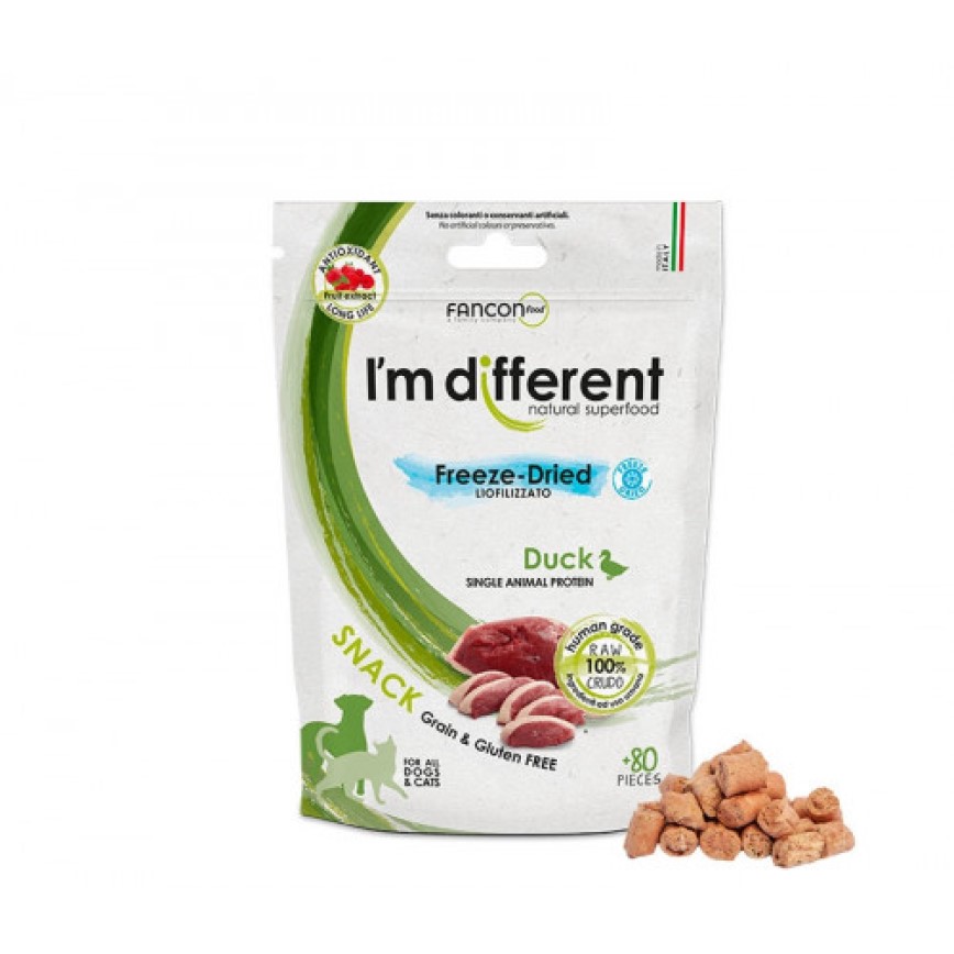 I'm different 貓狗零食 冷凍脫水小食 鴨肉 40g (IMD-0136) 圖 1