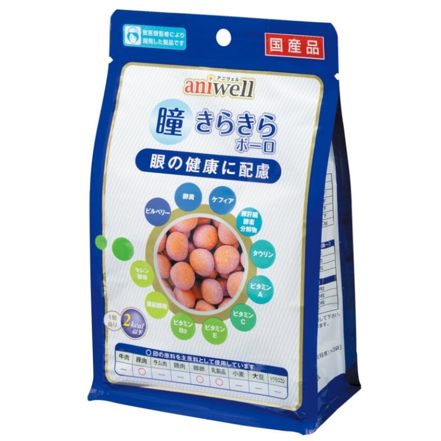 日本d.b.f aniwell 狗小食 小饅頭 眼部健康配方 60g