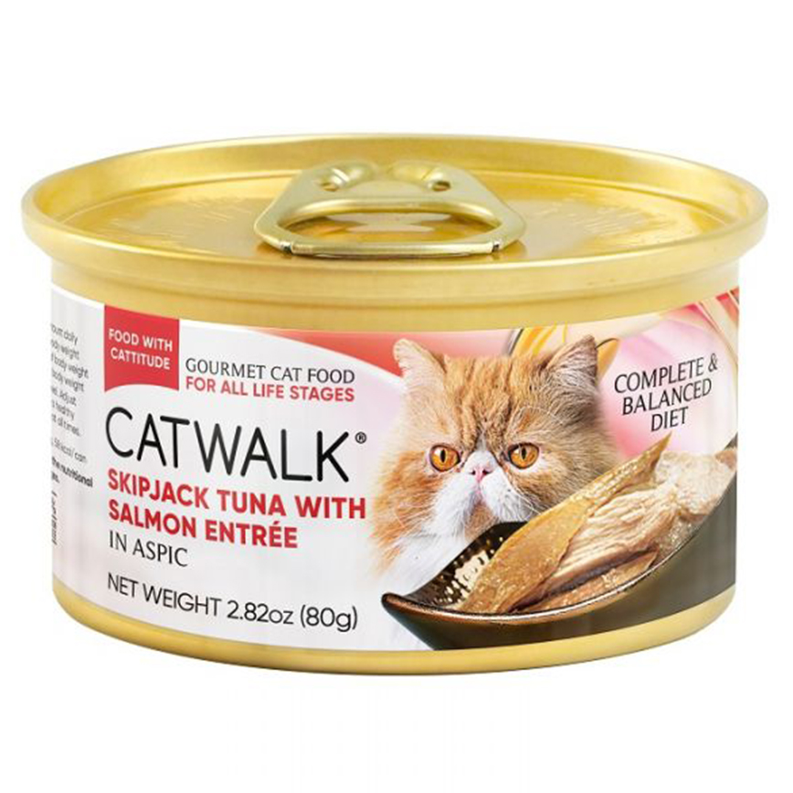CATWALK 貓主食罐 吞拿魚 + 三文魚 Tuna with Salmon Entrée 80g (CW-GRC)