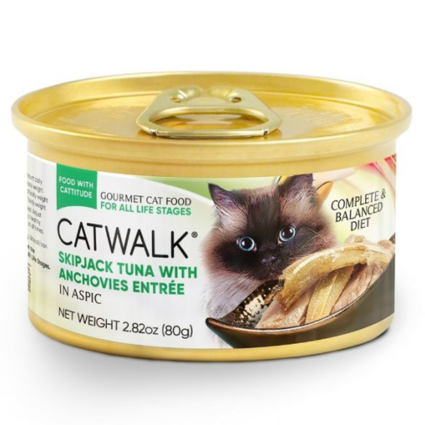 CATWALK 貓主食罐 吞拿魚 + 鳀魚 Tuna with Anchovies Entrée 80g (CW-PUC)