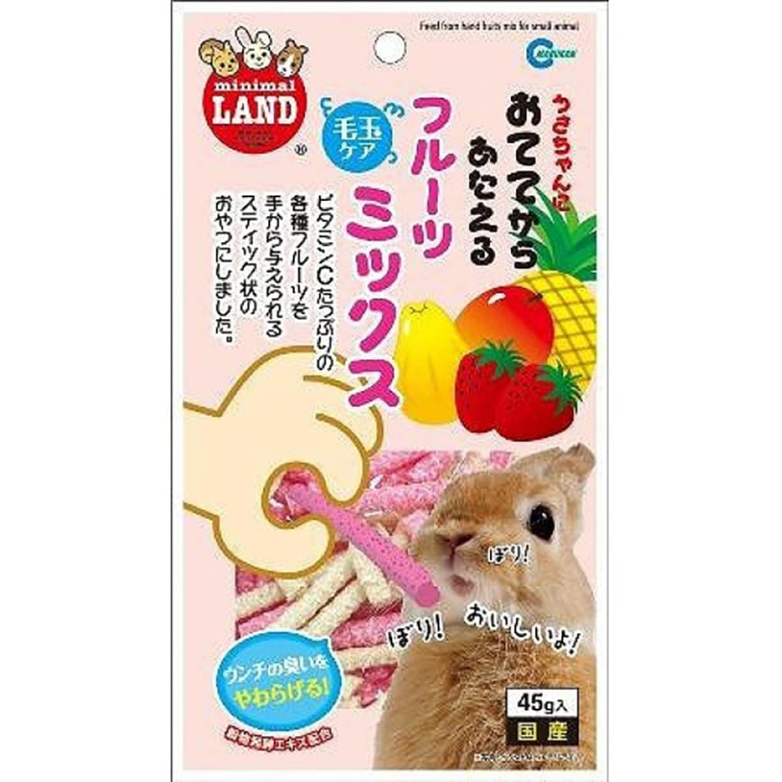MARUKAN 日本兔仔小食 去毛球水果纖維棒 45g (TBS)