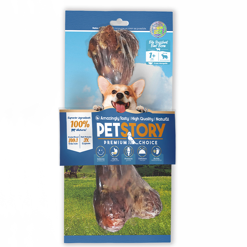 Pet Story 狗零食 訓犬小食 狗狗潔齒磨牙骨 香酥牛骨 1支