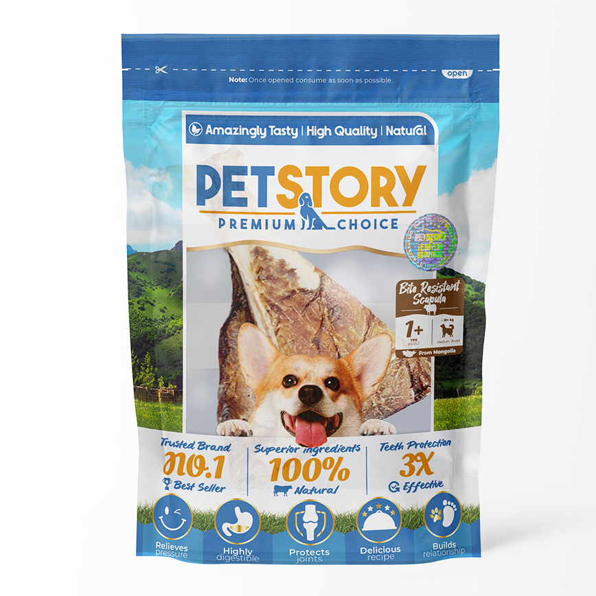 Pet Story 嚴選零食 狗零食 潔齒磨牙骨 烘乾羊扇骨 1支