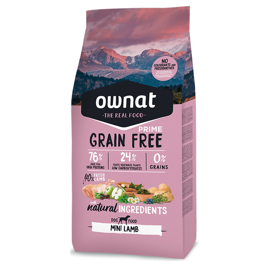 ownat 狗糧 全齡犬糧 放牧草飼小羔羊 小顆粒 1kg (31438)