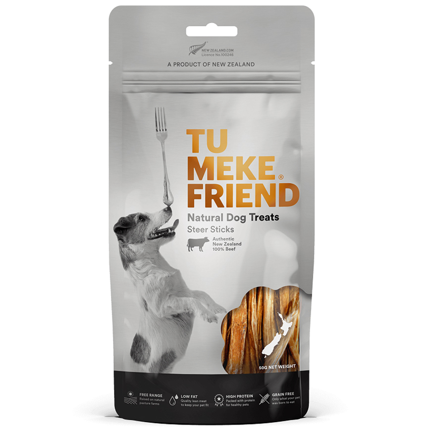 TU MEKE FRIEND 天然風乾狗小食 100%純牛條 50g (TMF3055)