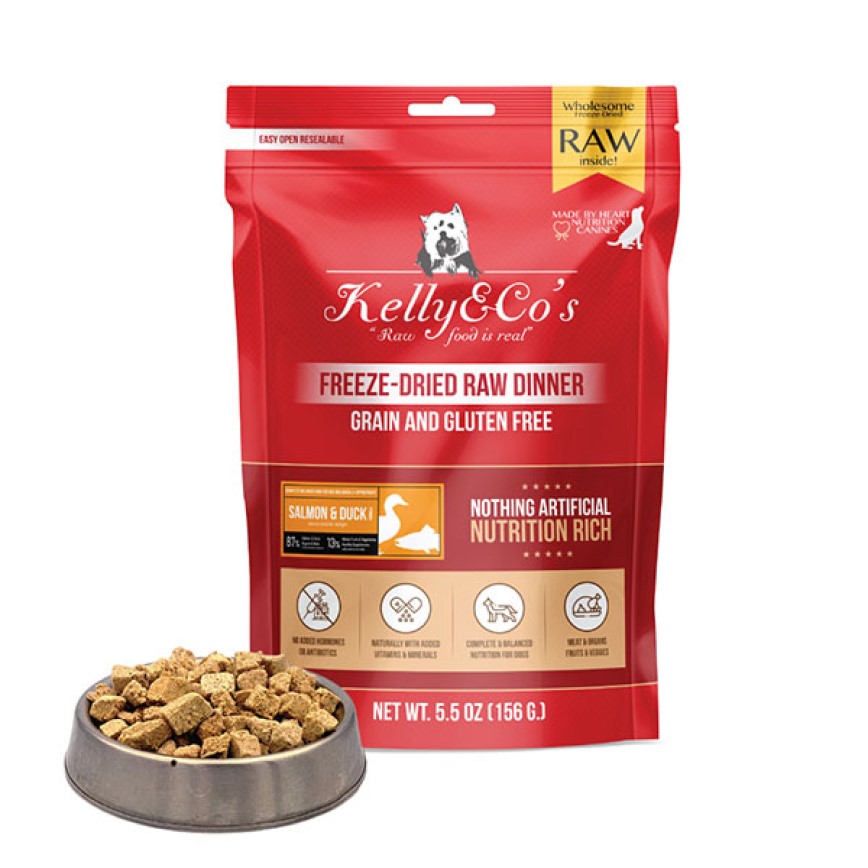 Kelly & Co's 狗糧 凍乾三文魚+鴨肉 5.5oz 156g (KDR/SLD156)