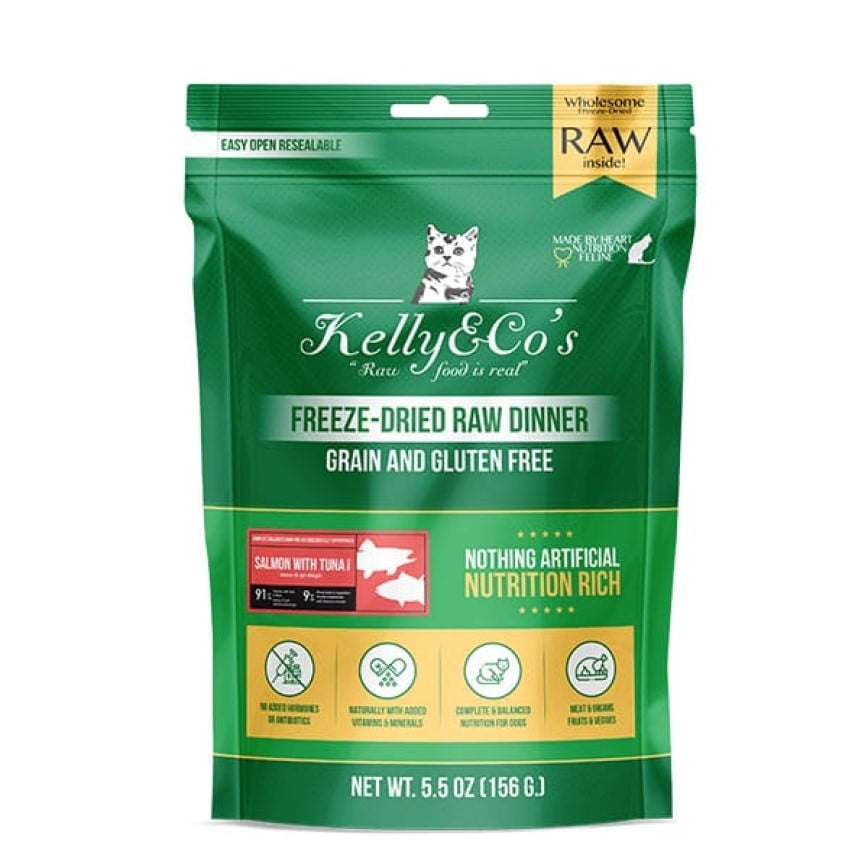 Kelly & Co's 貓糧 凍乾脫水三文魚+吞拿魚 5.5oz 156g (KCR/ST156)
