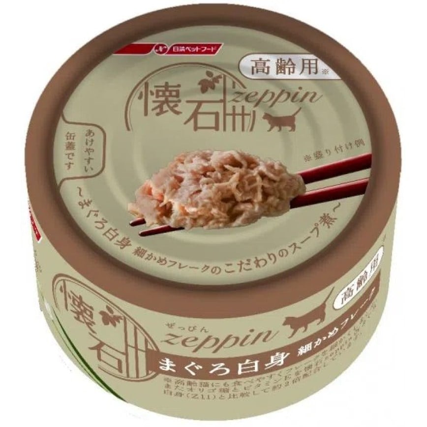 日清 貓罐頭 懷石絕品 高齡貓 細切白肉吞拿魚 80g (NP-Z18)