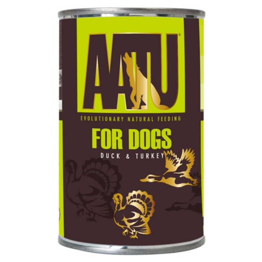 AATU 狗罐頭 全配方狗用主食罐頭系列 90/10/0 鴨肉火雞全配方 400g (ATWD400-G) (贈品) 圖 1