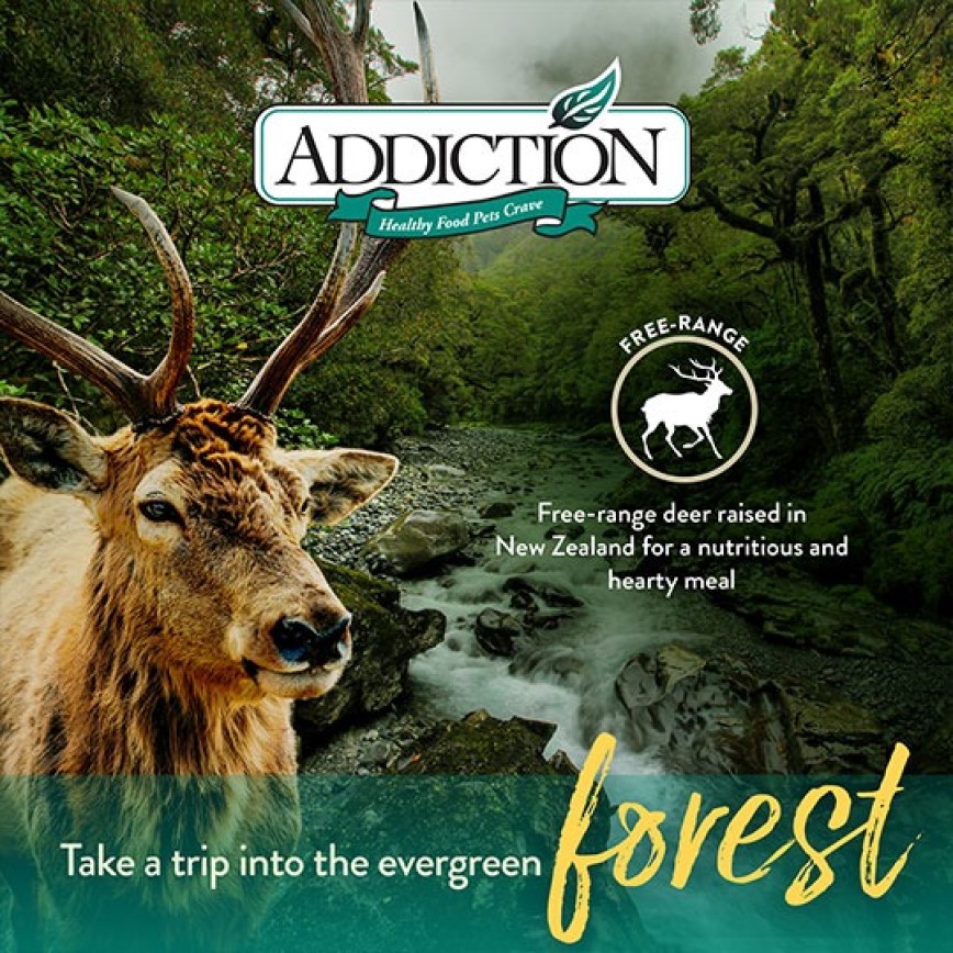Addiction 貓糧 無穀物成貓糧 鹿肉配方 20lbs (TBS) 圖 2