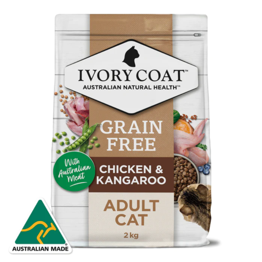 Ivory Coat 貓糧 袋鼠肉和雞肉亞麻籽油成貓配方 4kg (ICKC4K)
