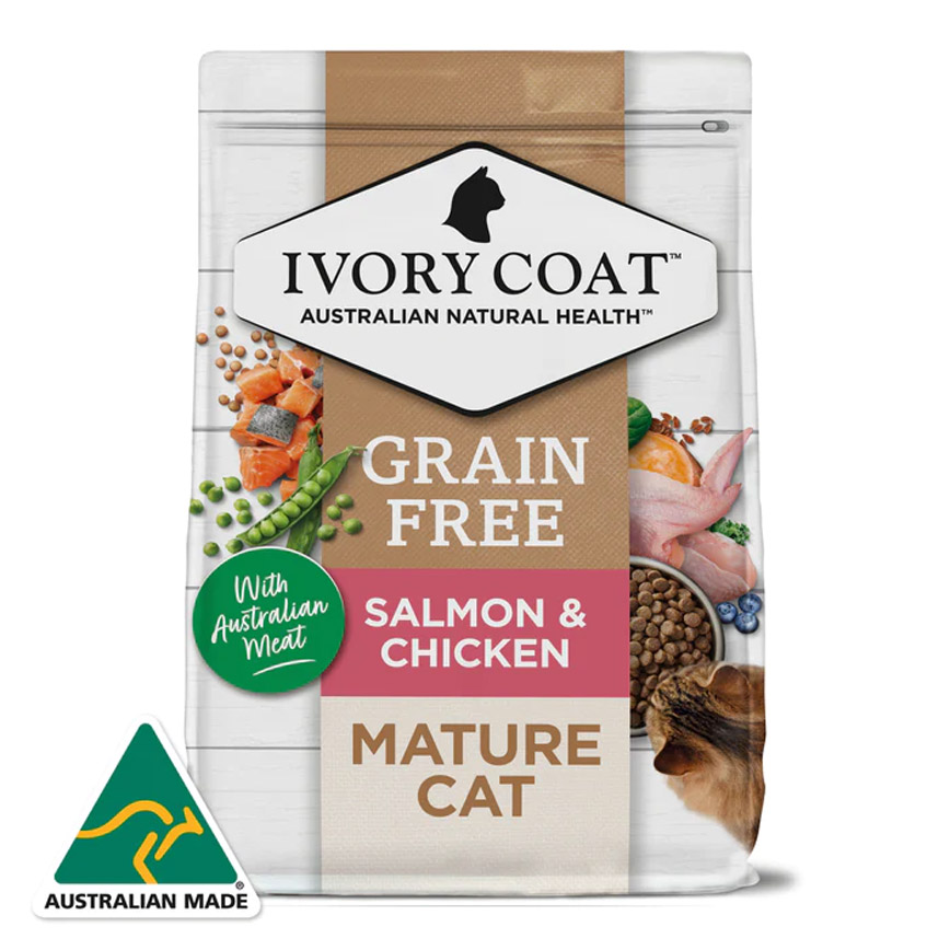 Ivory Coat 貓糧 三文魚和雞肉老貓配方 2kg (新配方) (ICS2K) (TBS)