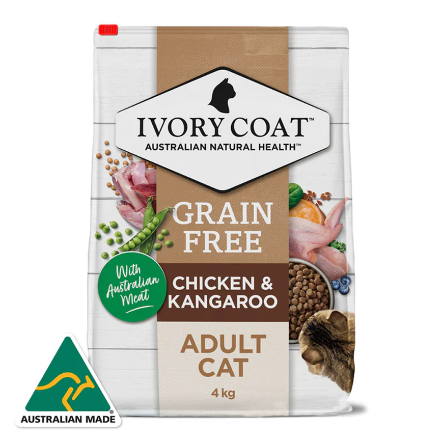 Ivory Coat 貓糧 袋鼠肉雞肉室內成貓配方 4kg (新配方) (ICKC4K)