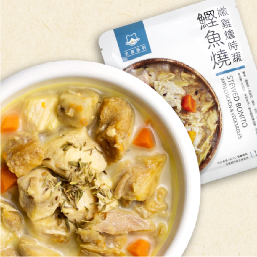 汪喵星球 DogCatStar 貓咪 95% 鮮肉主食餐包 嫩雞燴時蔬鰹魚燒 130g (FM175)