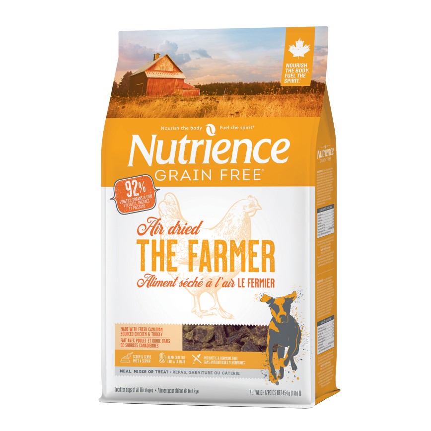 Nutrience 狗糧 無穀物風乾全犬糧 農場風味 雞、火雞及三文魚 454g (D6001)