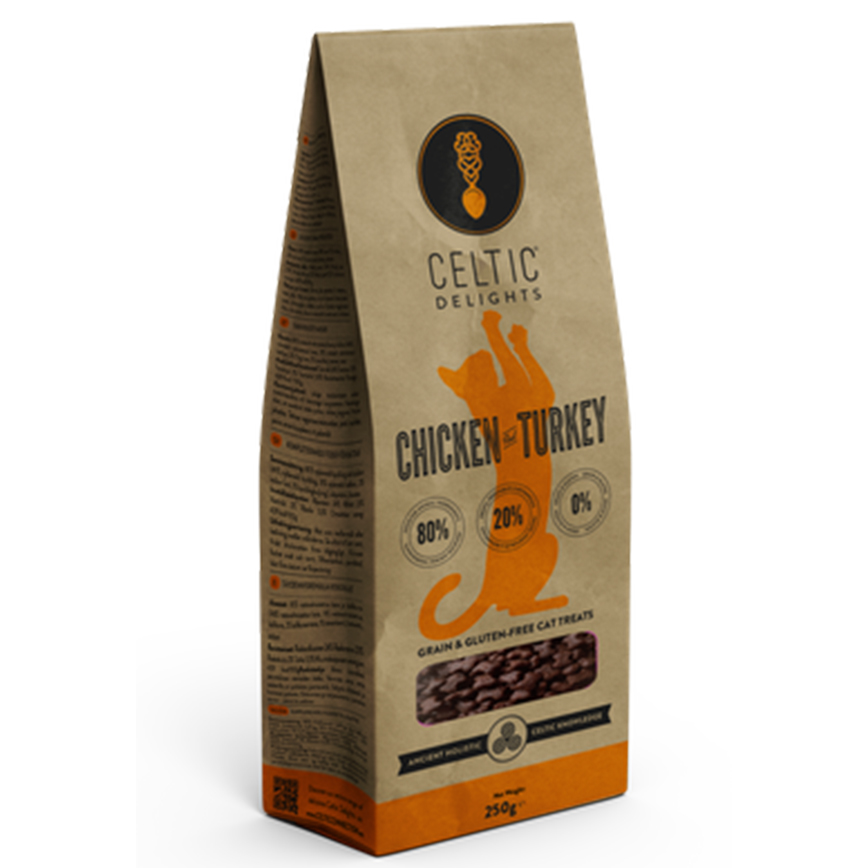 CELTIC CONNECTION 貓零食 天然雞肉+火雞肉配方 250g (CCC250) (試食裝)