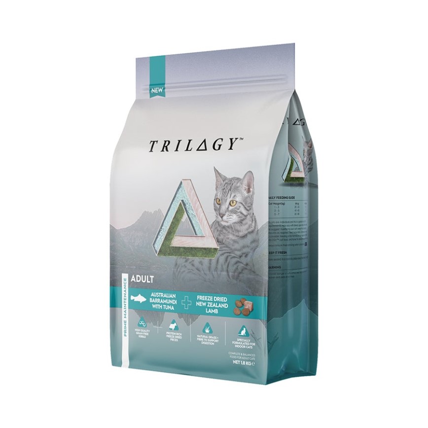 Trilogy 無穀成貓糧 澳洲尖吻鱸及吞拿魚+5%紐西蘭羊肺凍乾 5kg (TRT-003/TRT-002)