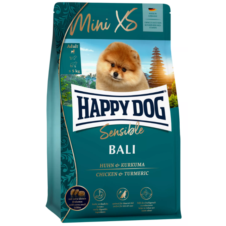 Happy Dog Sensible 迷你犬峇里島雞肉薑黃配方 (體重5kg內適用) 300g (60945) (TBS) 圖 1