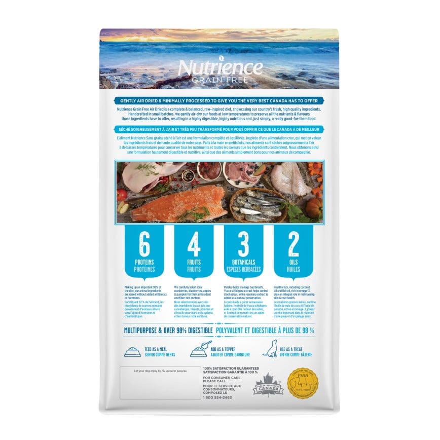 Nutrience 狗糧 無穀物風乾全犬糧 海洋風味 鱈魚、鯡魚及鴨肉 454g (D6021) 圖 2