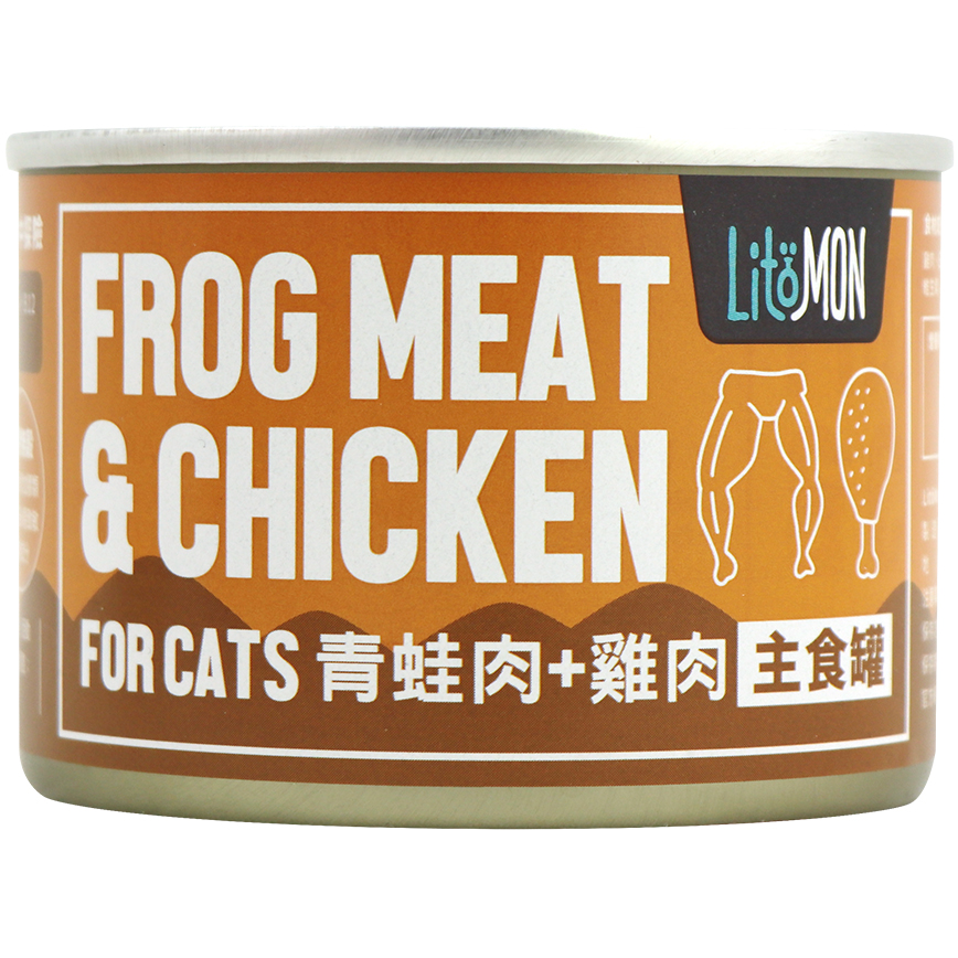 怪獸部落 野味貓主食罐 青蛙雞肉 165g (A016)
