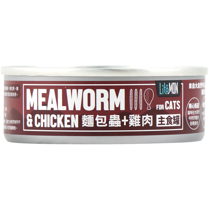 怪獸部落 野味貓主食罐 麵包蟲雞肉 82g (A014)