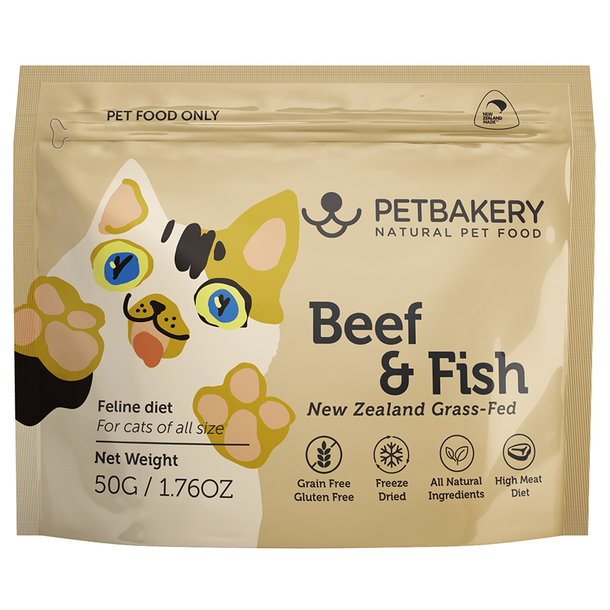 怪獸部落 紐西蘭原肉凍乾貓糧 草飼牛 50g (A224)