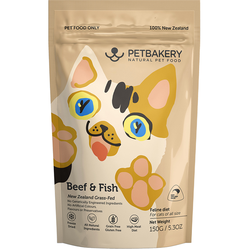 怪獸部落 紐西蘭原肉凍乾貓糧 草飼牛 150g (A223)