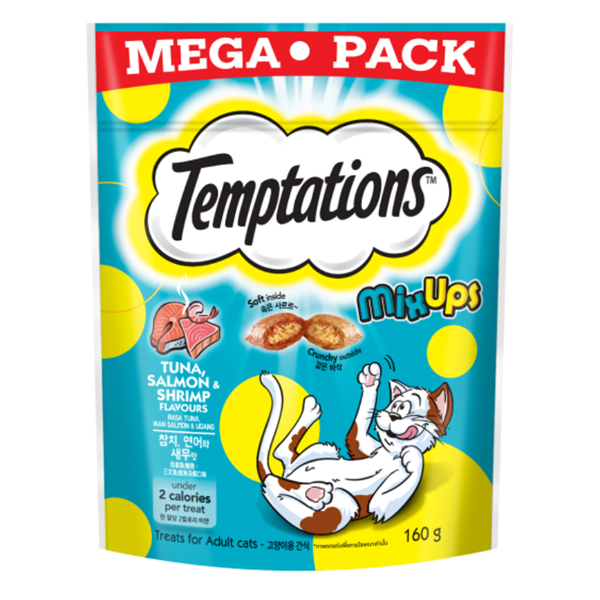 Temptations 貓零食 吞拿魚三文魚蝦 160g