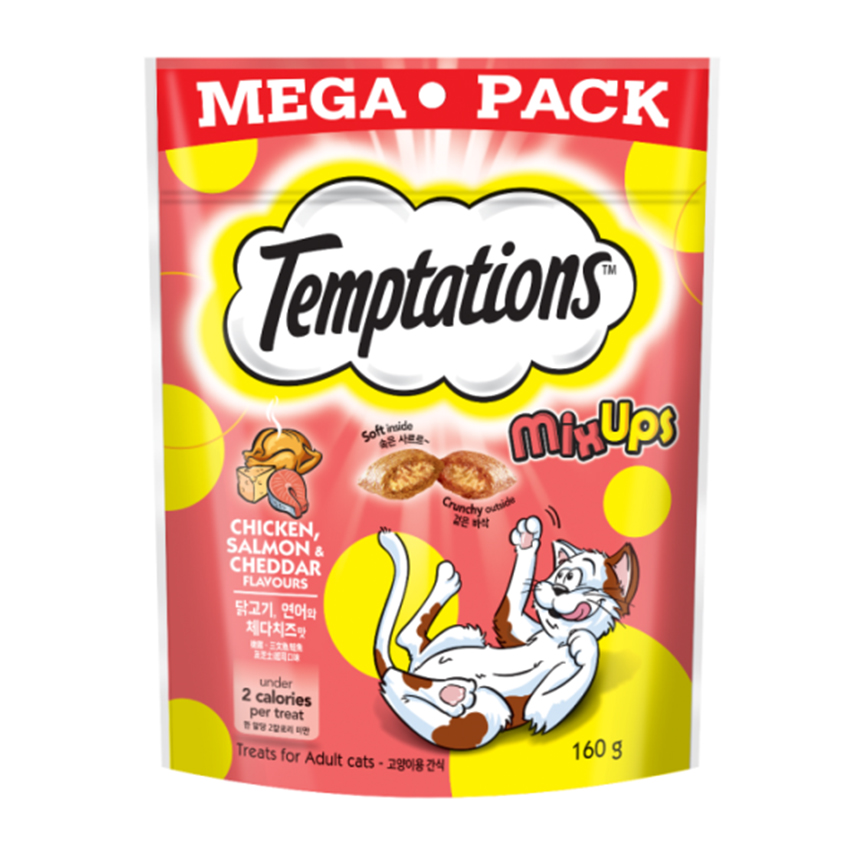 Temptations 三重奏 雞三文魚芝士 貓用 160g