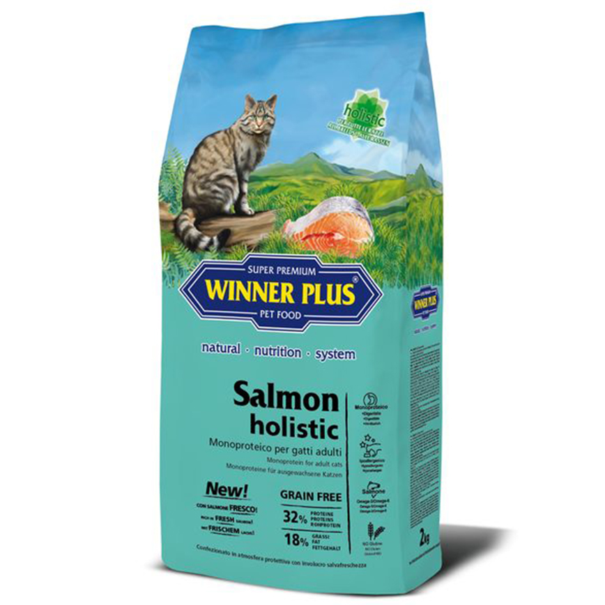 WINNER PLUS 貓糧 單一蛋白三文魚配方 德國冠軍糧 4kg 或 (2包2kg夾袋) (27402)